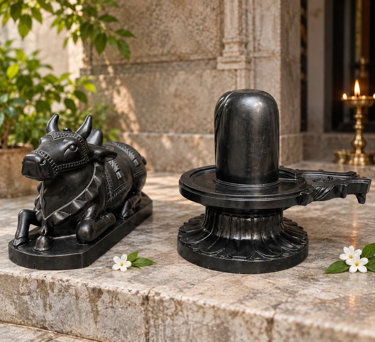 Shivling and Nandi