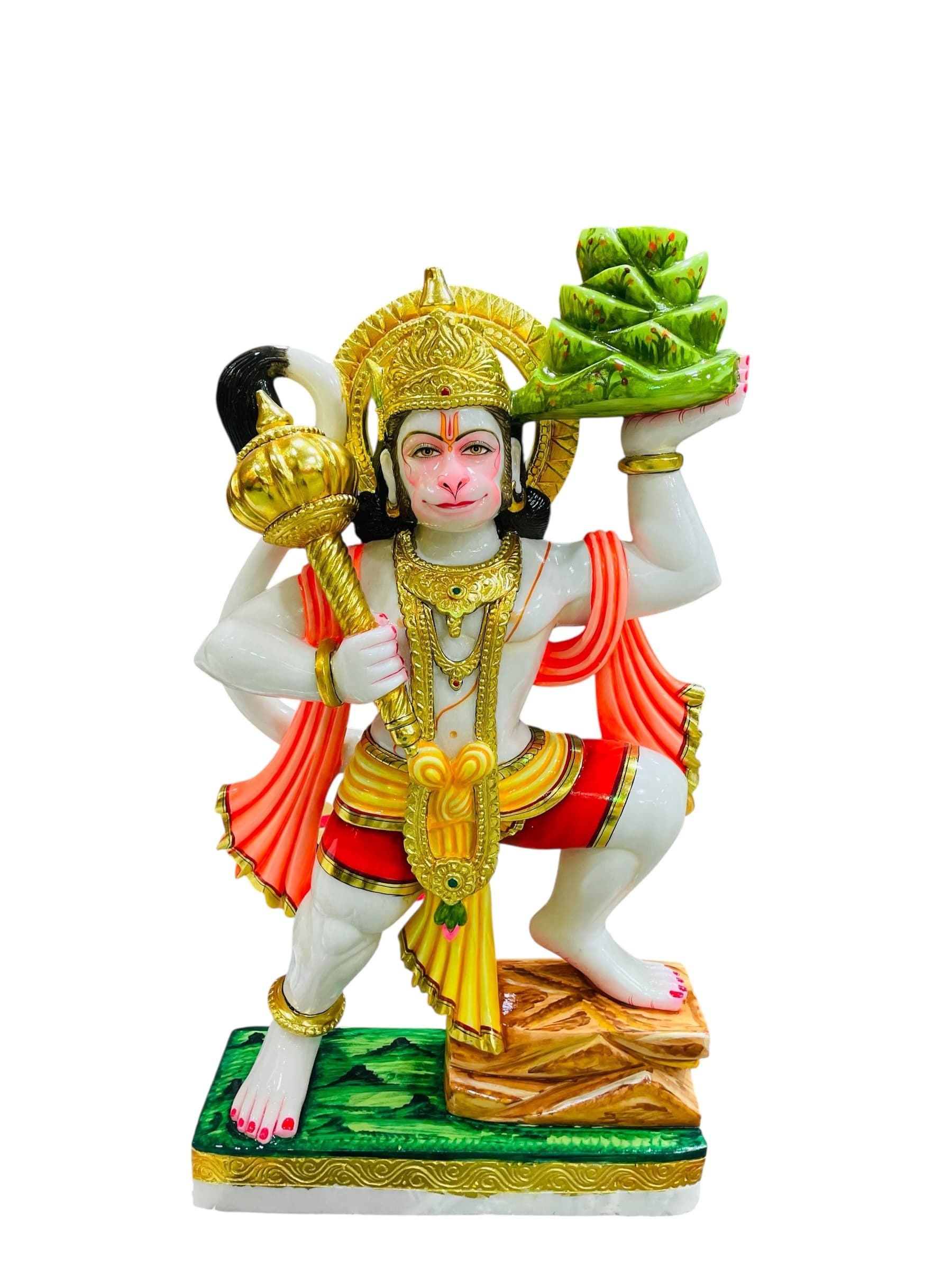 Majestic Marble Shri Hanuman — The Devotee of Infinite Strength