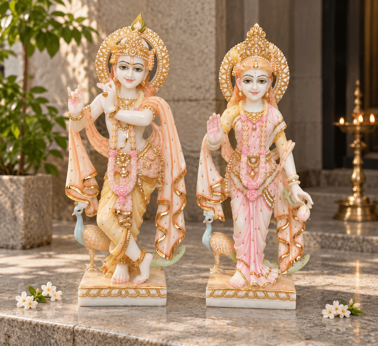 Marble Radha Krishna Statues & Murtis
